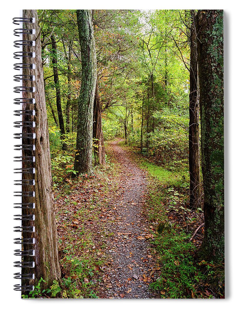 Trail Spiral Notebook featuring the photograph Glendale Trail by Grant Twiss