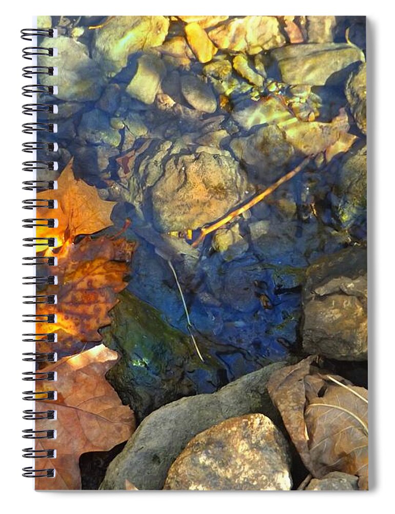 Rocks Spiral Notebook featuring the photograph Glenns Creek 1 by David Neace CPX