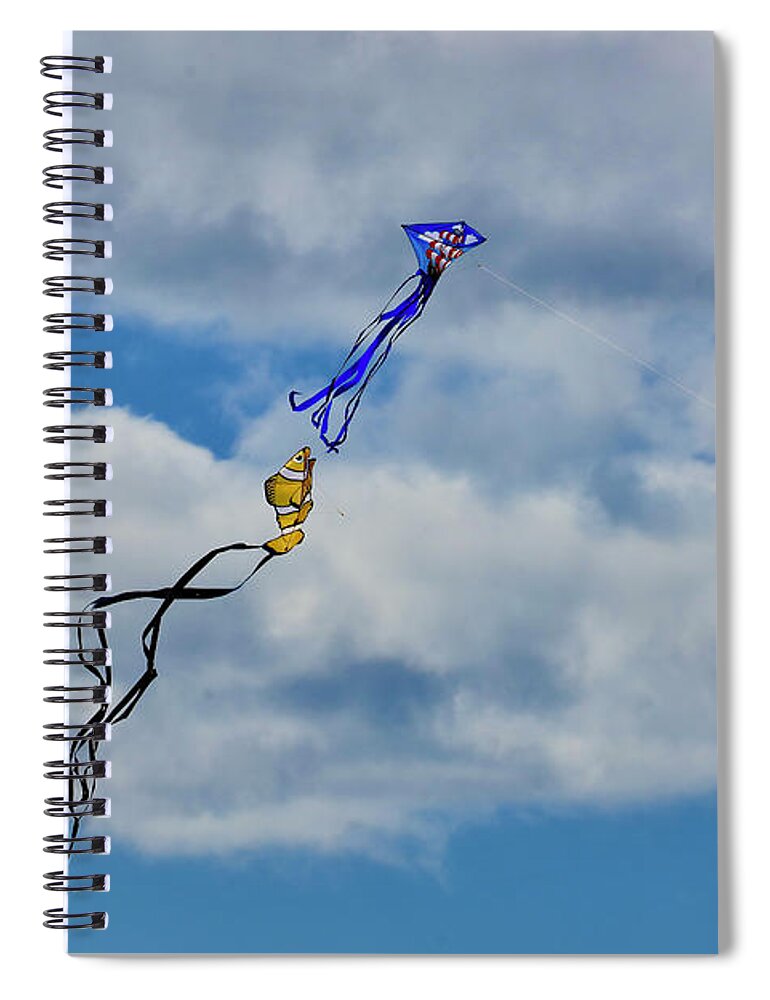 Clouds Spiral Notebook featuring the photograph Go Fly a Kite by Craig Wood