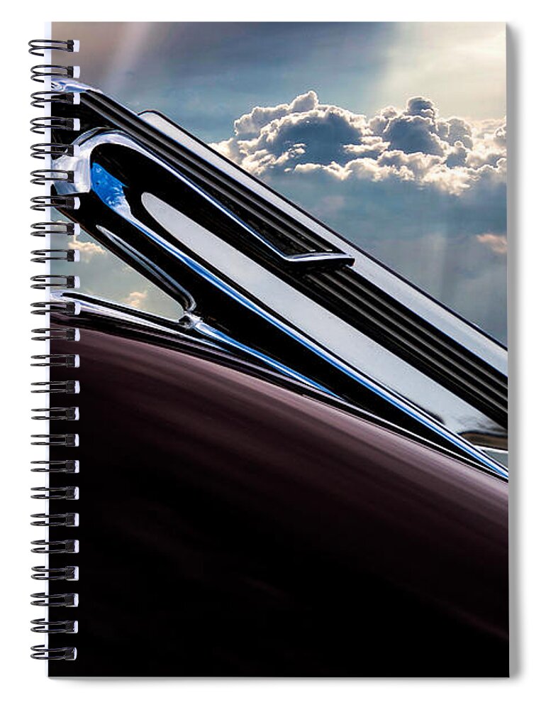 Hood Ornament Spiral Notebook featuring the photograph Goddess by Carrie Hannigan