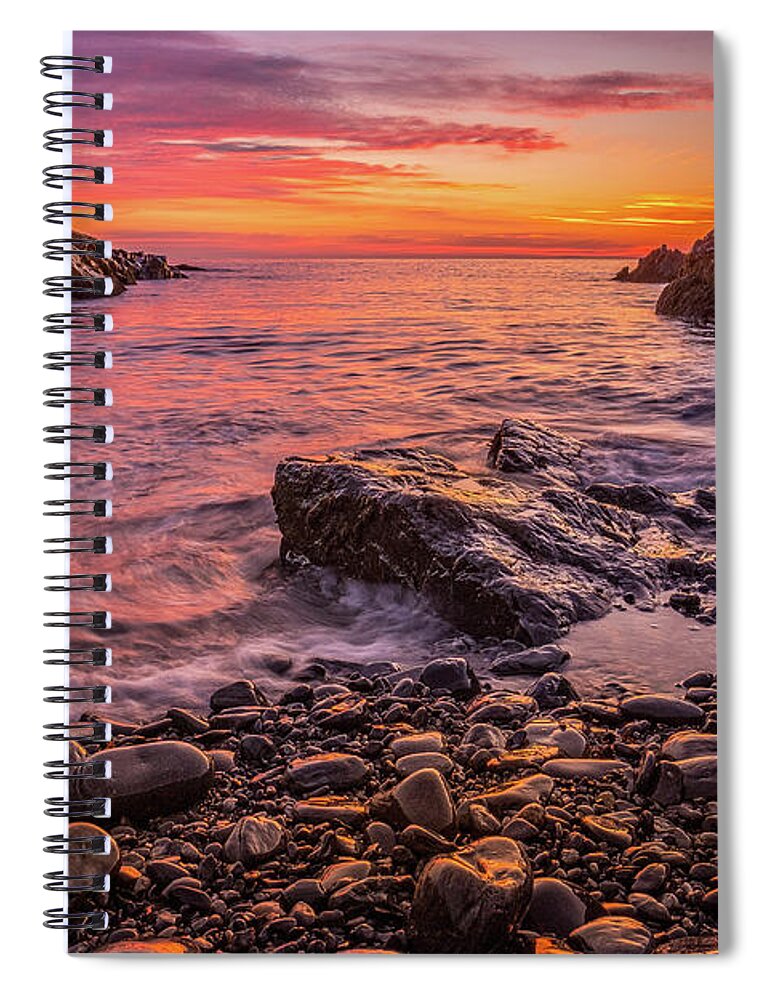 Bay Spiral Notebook featuring the photograph Gold Coast. by Jeff Sinon