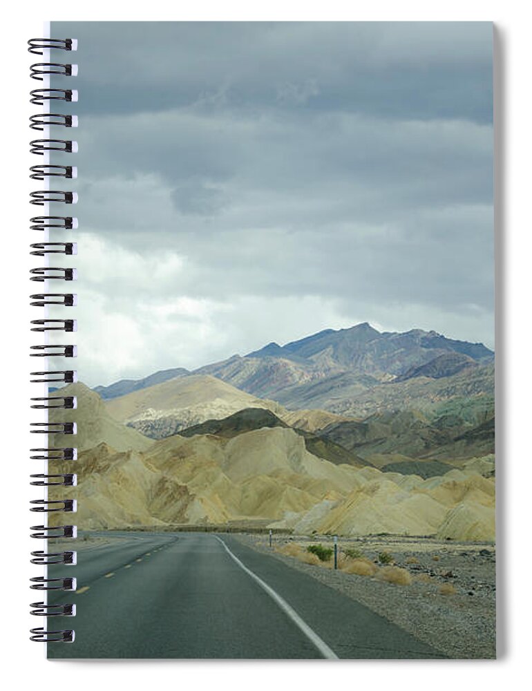 Death Valley Spiral Notebook featuring the photograph Gold in Them There Hills by Margaret Pitcher