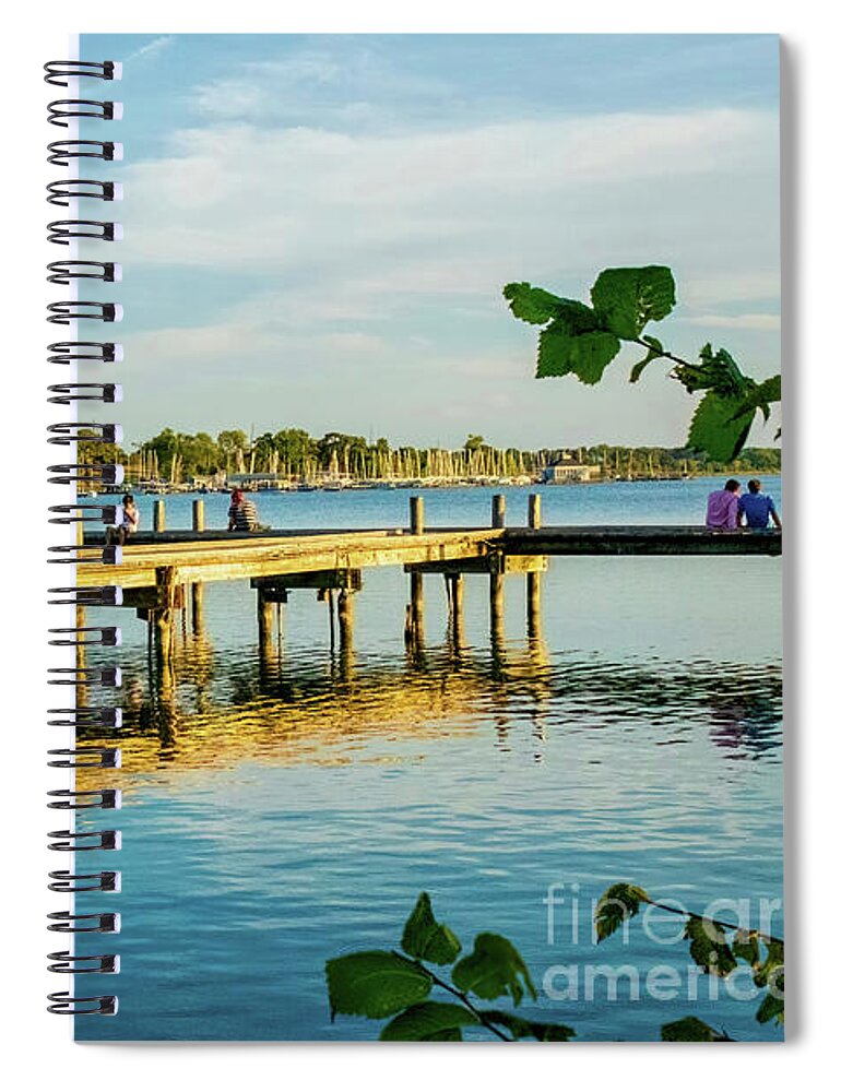 Diana Spiral Notebook featuring the photograph Golden Afternoon by Diana Mary Sharpton