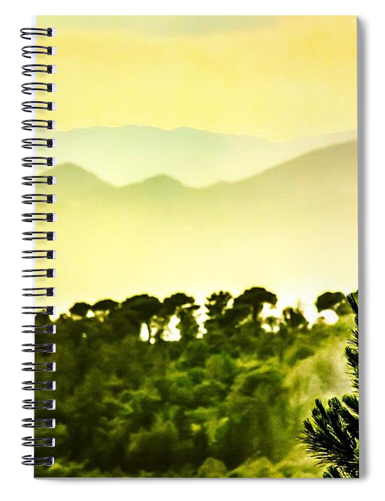 Art Spiral Notebook featuring the digital art Golden Dream by Auranatura Art