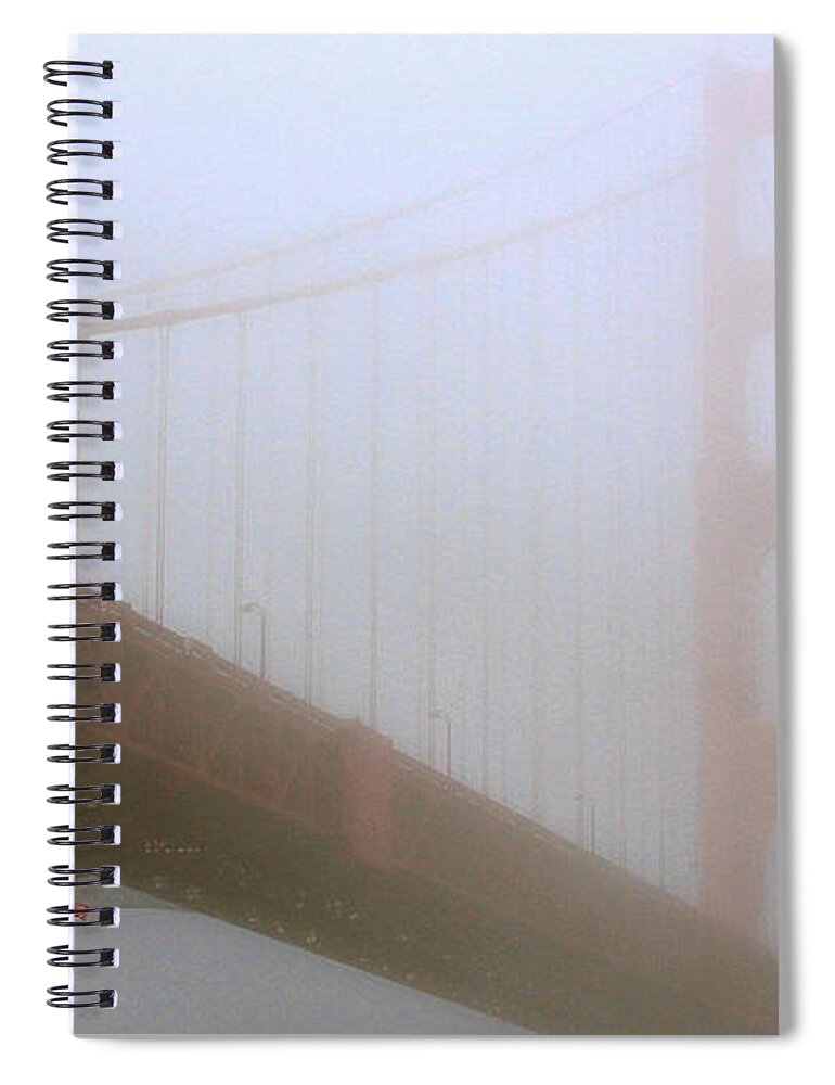 Bridge Spiral Notebook featuring the photograph Golden Gate in Color by Carol Jorgensen