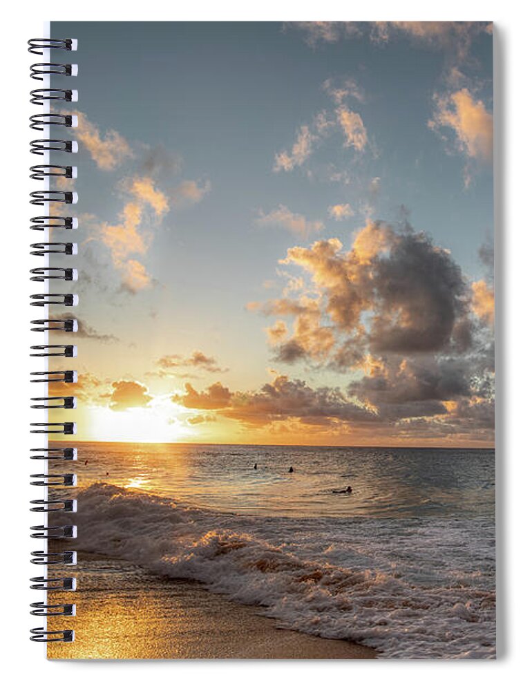 Landscapes Spiral Notebook featuring the photograph Golden Hour by Rebecca Caroline Photography