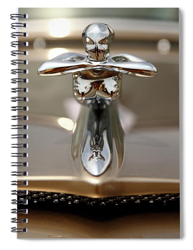 Ornament Spiral Notebook featuring the photograph Golden Lady by Lens Art Photography By Larry Trager