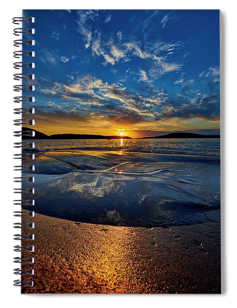  Spiral Notebook featuring the photograph Golden September. by Doug Gibbons