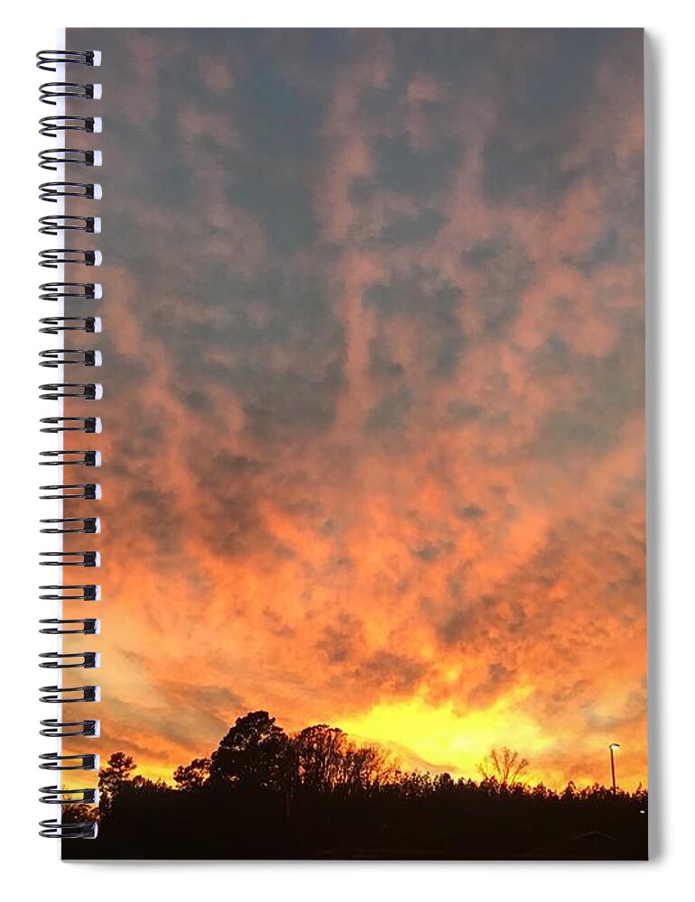Sunset Spiral Notebook featuring the photograph Good Evening Sunset by Catherine Wilson