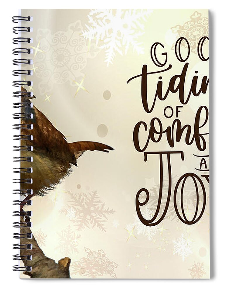 Greeting Card Spiral Notebook featuring the photograph Good Tidings by Cathy Kovarik