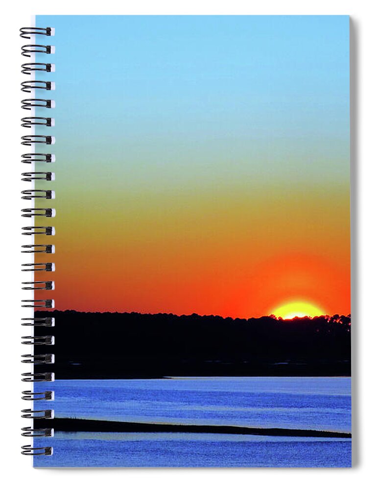 Landscape Spiral Notebook featuring the photograph Goodnight, Hilton Head by Rick Locke - Out of the Corner of My Eye