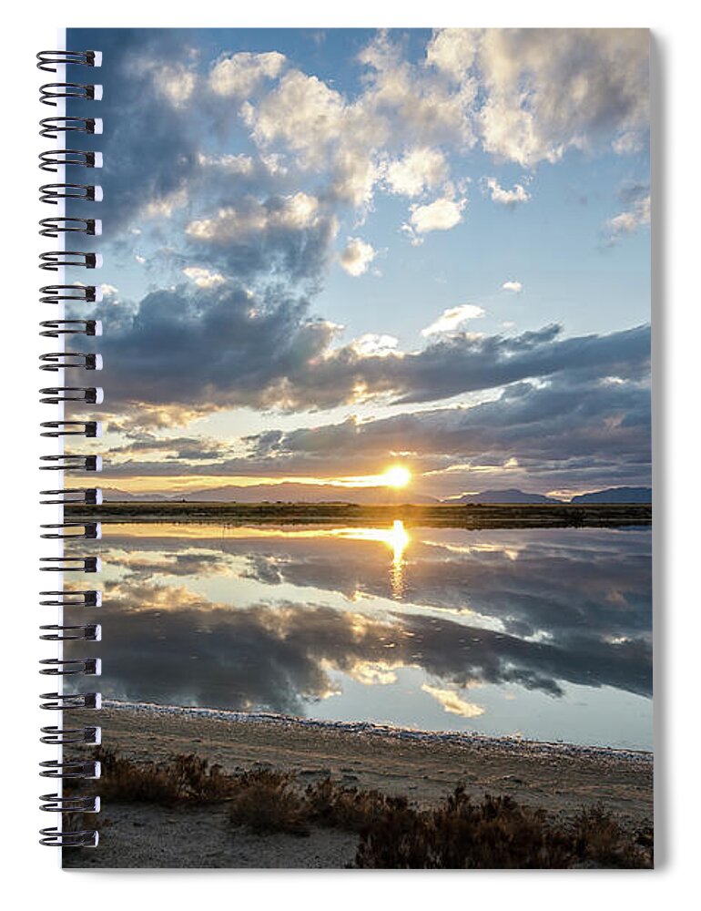 Sunset Spiral Notebook featuring the photograph Goodnight Sun by Margaret Pitcher