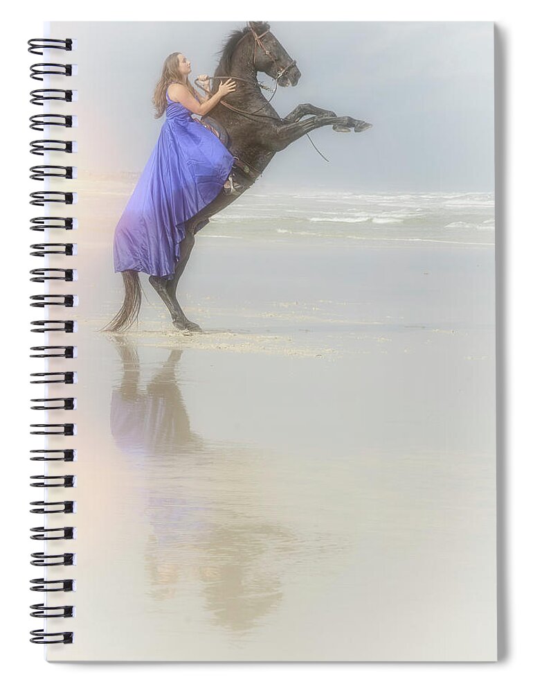 Horse Spiral Notebook featuring the photograph Grace and Power by M Kathleen Warren