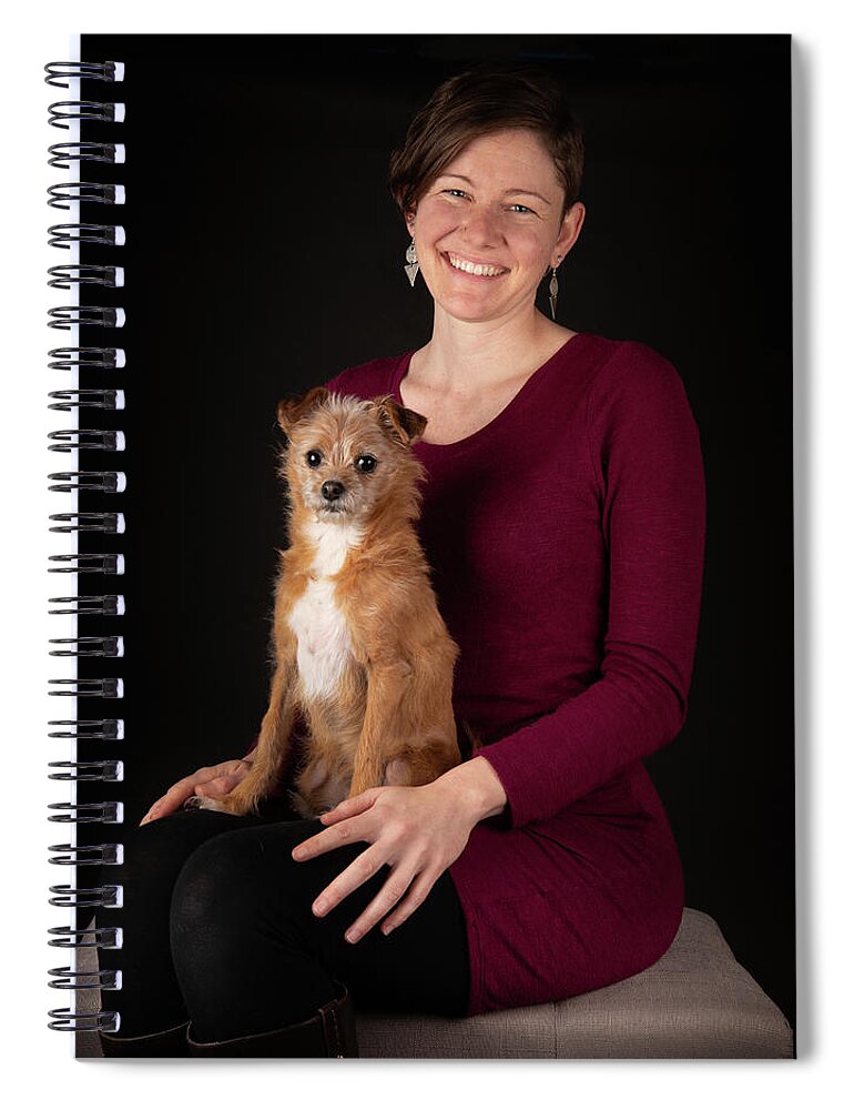 Dog Spiral Notebook featuring the photograph Gracie and Cayla 1 by Rebecca Cozart