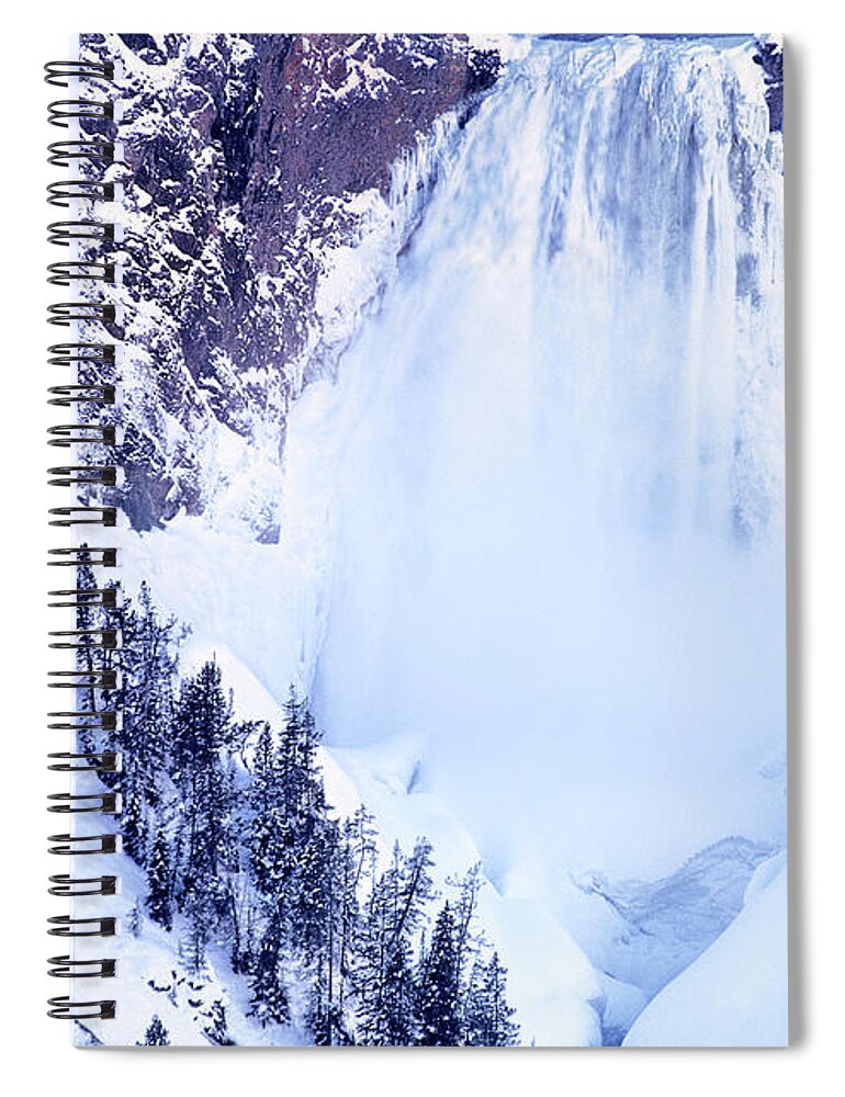 North America;wyoming;yellowstone Spiral Notebook featuring the photograph Grand Canyon of the Yellowstone Yellowstone National Park Wyoming by Dave Welling