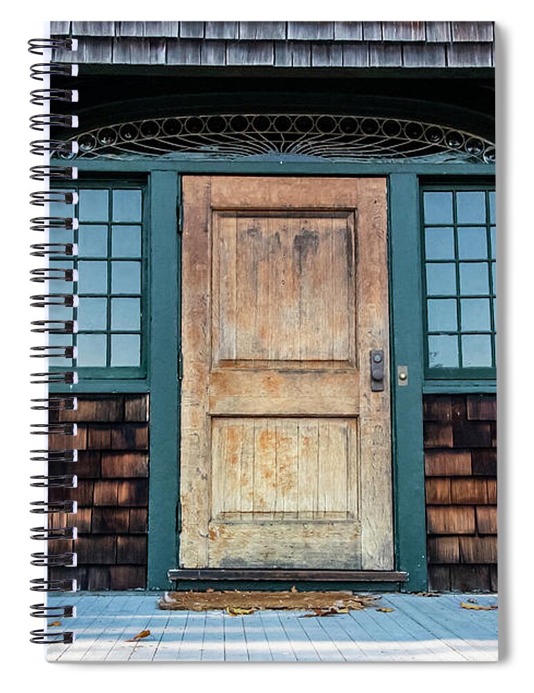 Door Spiral Notebook featuring the photograph Grand Entrance by Cathy Kovarik