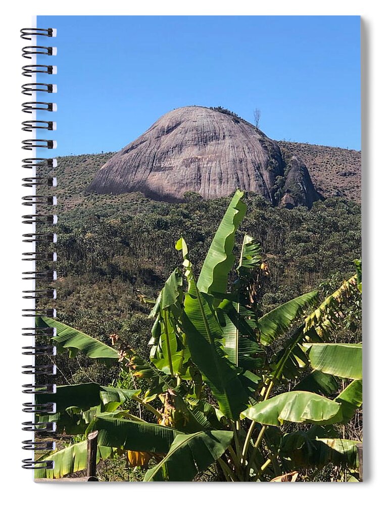 All Spiral Notebook featuring the digital art Granite in a Banana Plantation KN31 by Art Inspirity