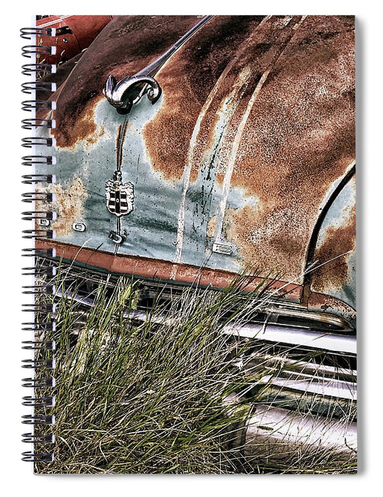 Car Spiral Notebook featuring the photograph Grass Fed by Trever Miller