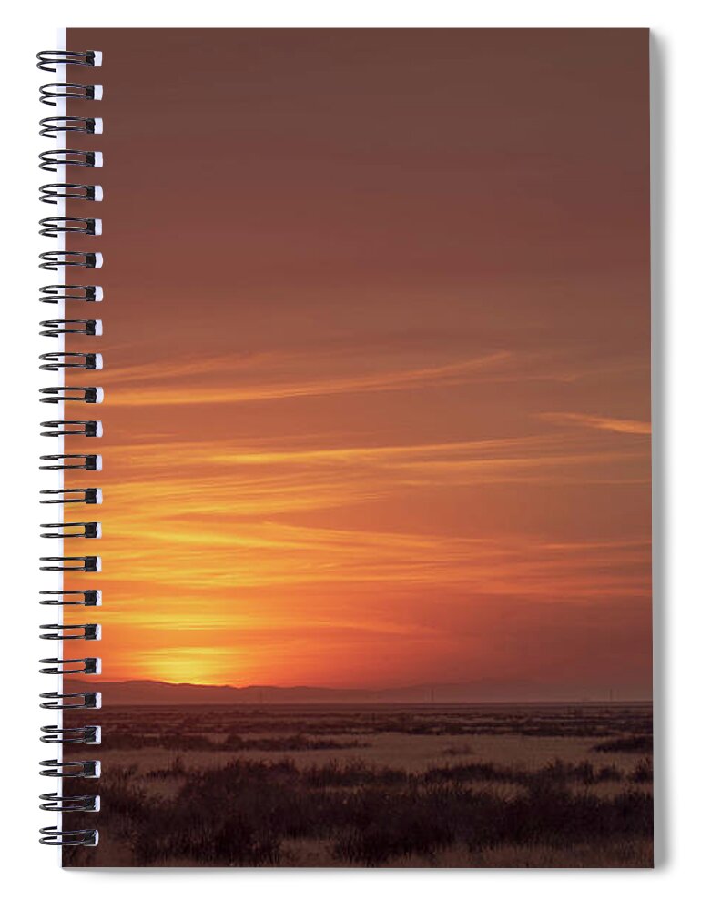 California Spiral Notebook featuring the photograph Great Central Valley Sunset by Jeff Hubbard