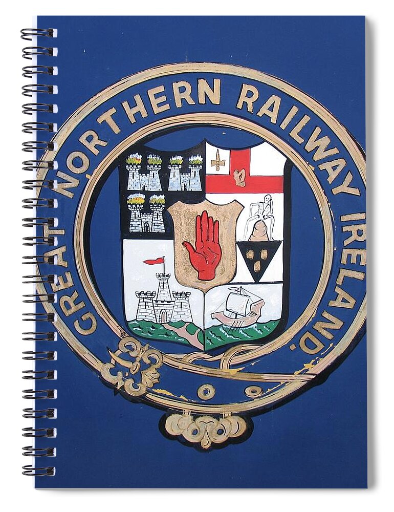  Spiral Notebook featuring the painting Great Northern by Val Byrne