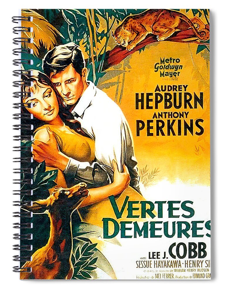 Roger Spiral Notebook featuring the mixed media ''Green Mansions'', 1959 - art by Roger Soubie by Movie World Posters