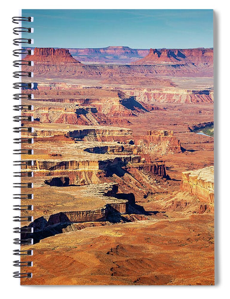 Canyonlands Spiral Notebook featuring the photograph Green River Overlook in Canyonlands National Park by Mimi Ditchie