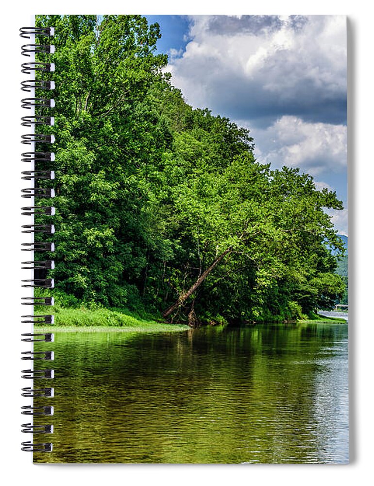 Greenbrier River Spiral Notebook featuring the photograph Greenbrier River on a Summer Day by Thomas R Fletcher