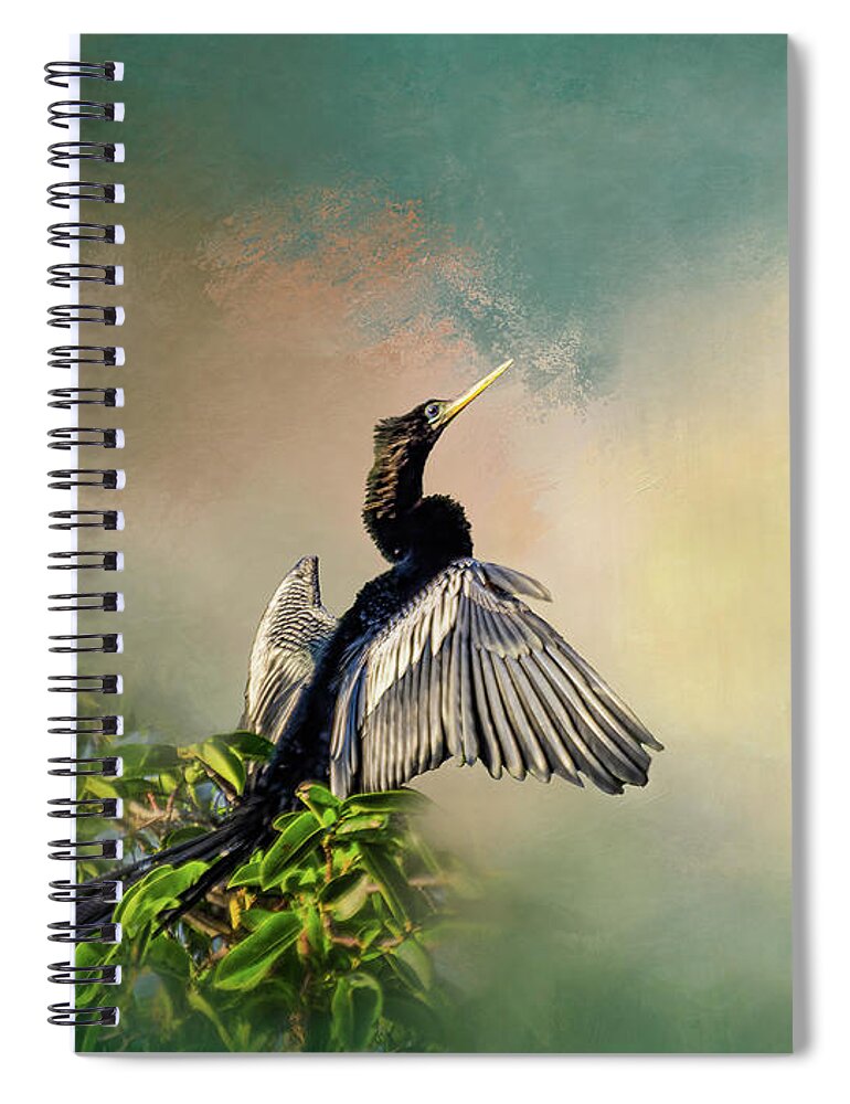 Wall Art Spiral Notebook featuring the photograph Greeting the Morning by Louise Lindsay