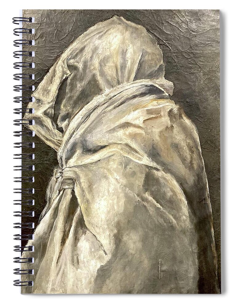 Wrapped Image Spiral Notebook featuring the painting Gregorian Chanting by David Euler