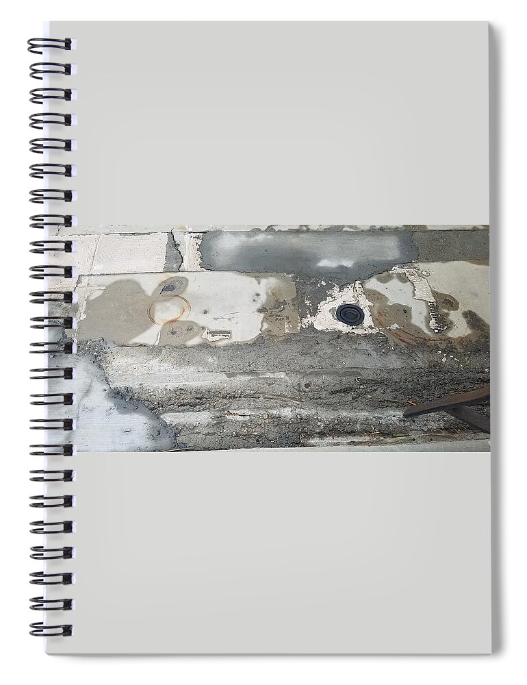 Abstract Spiral Notebook featuring the photograph Grey by Katy Bishop