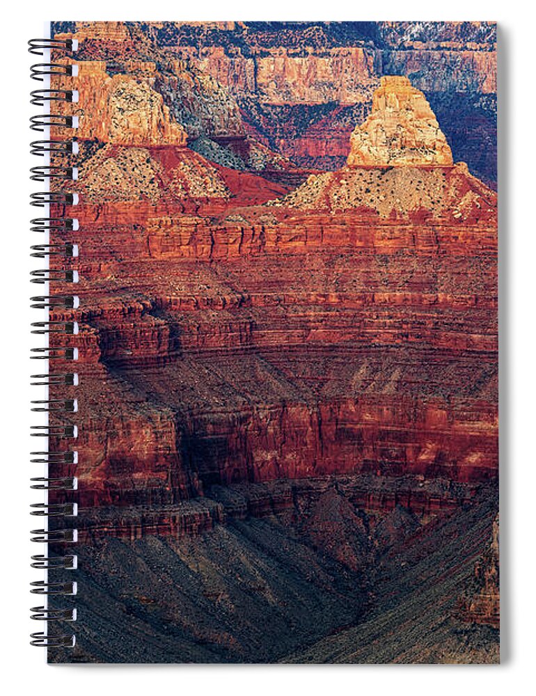 Grand Canyon Spiral Notebook featuring the photograph Gritty Grand Canyon by Doug Sturgess
