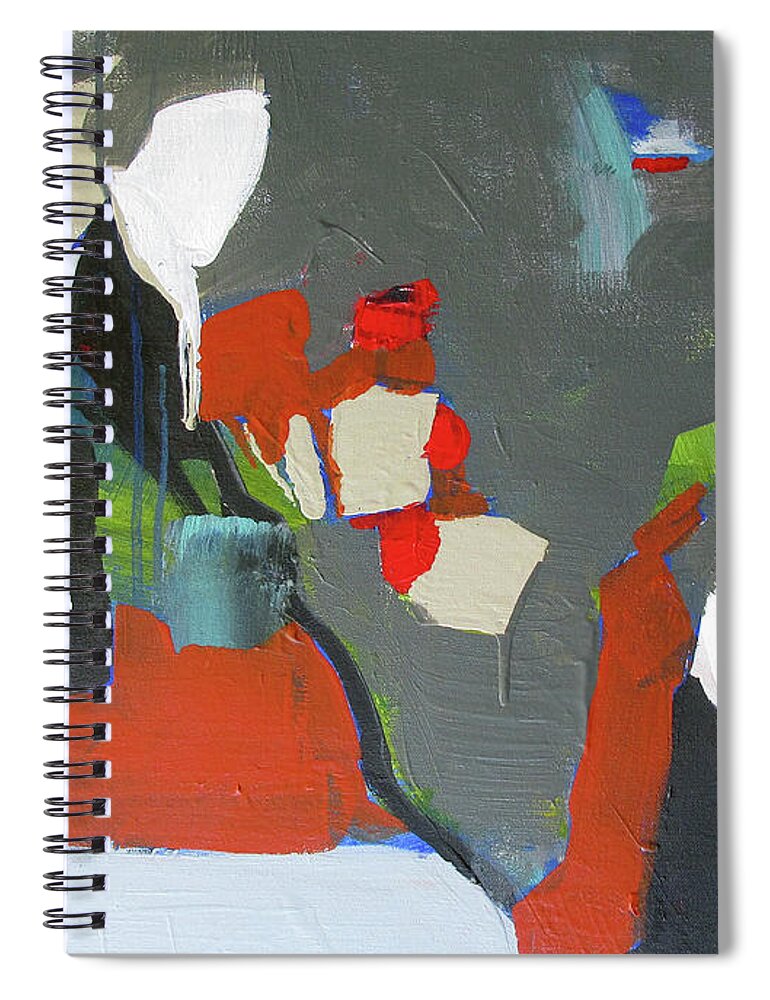 Ground Zero Spiral Notebook featuring the painting Ground Zero by John Gholson