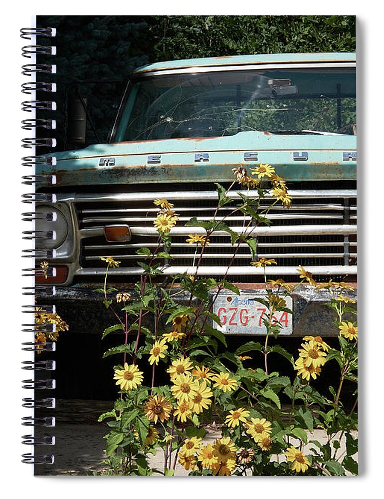 Truck Spiral Notebook featuring the photograph Guarded by Trever Miller