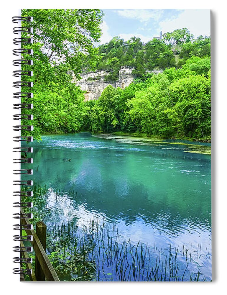 Ozarks Spiral Notebook featuring the photograph Ha Ha Tonka Spring by Jennifer White