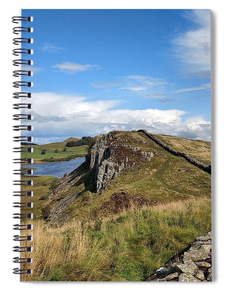 Landscape Spiral Notebook featuring the photograph Hadrianswall by Pop