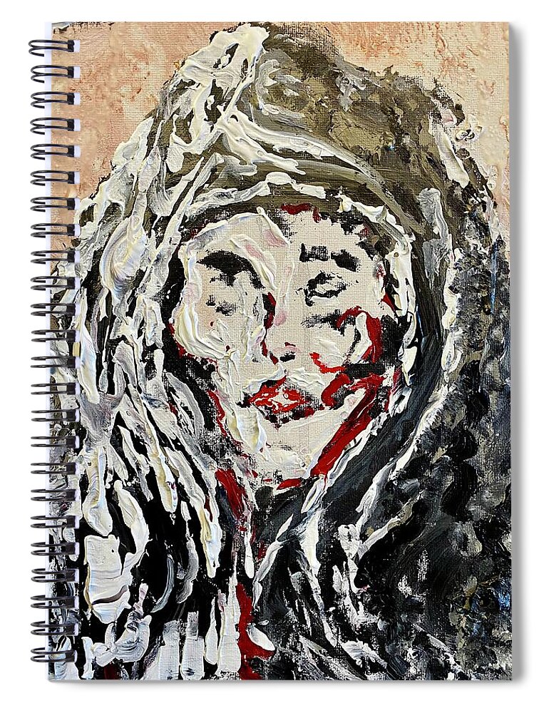 Witch Spiral Notebook featuring the painting Hag I Am by Bethany Beeler