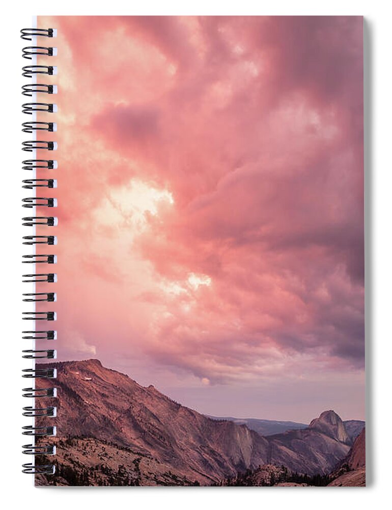 Half Dome Spiral Notebook featuring the photograph Half Dome from Olmsted Point by Olivier Steiner