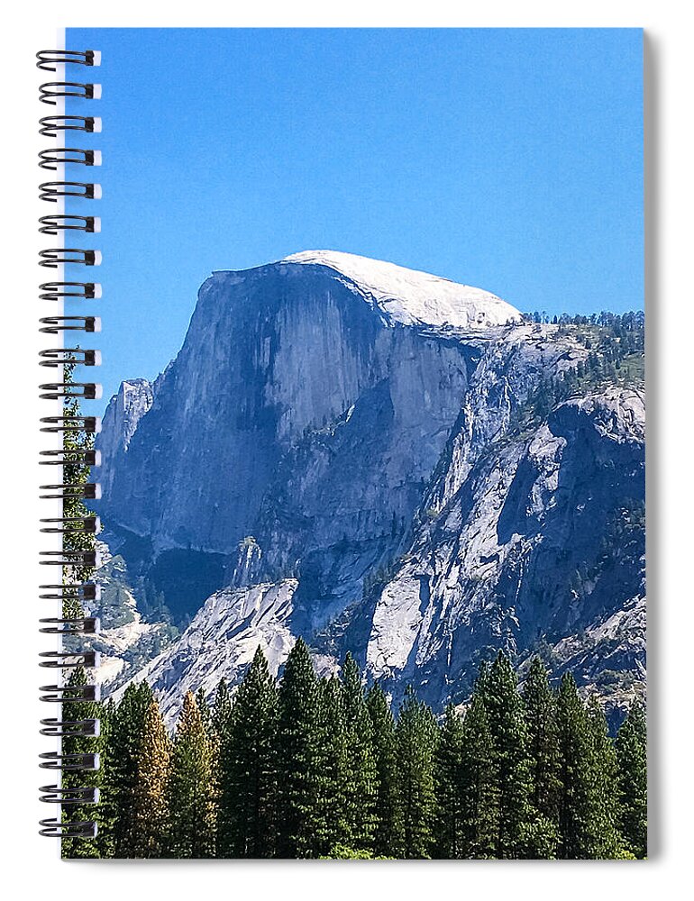 Yosemite Spiral Notebook featuring the photograph Half Dome by Grey Coopre