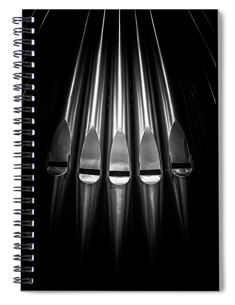 Published Spiral Notebook featuring the photograph Hallelujah by Enrique Pelaez