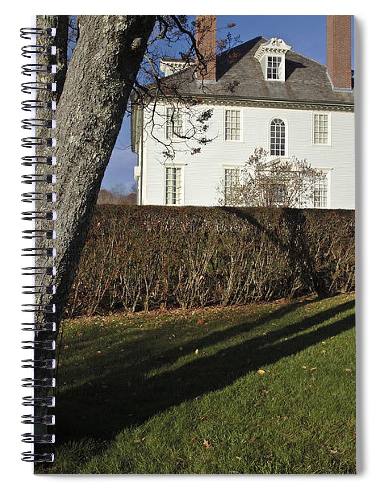 Maine Spiral Notebook featuring the photograph Hamilton House - South Berwick Maine USA by Erin Paul Donovan