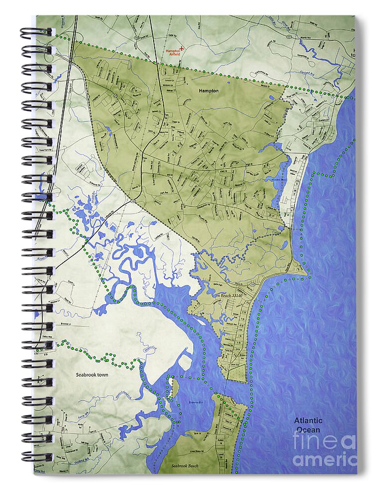 Hampton Spiral Notebook featuring the photograph Hampton, New Hampshire by George Robinson