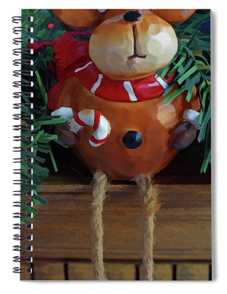 Christmas Décor Spiral Notebook featuring the photograph Hanging Around Two by Roberta Byram