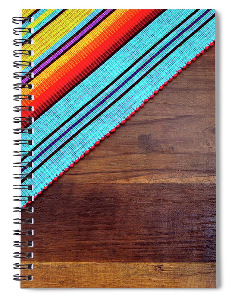 Cinco De Mayo Spiral Notebook featuring the photograph Happy Cinco de Mayo, 5th May, party table background by Milleflore Images