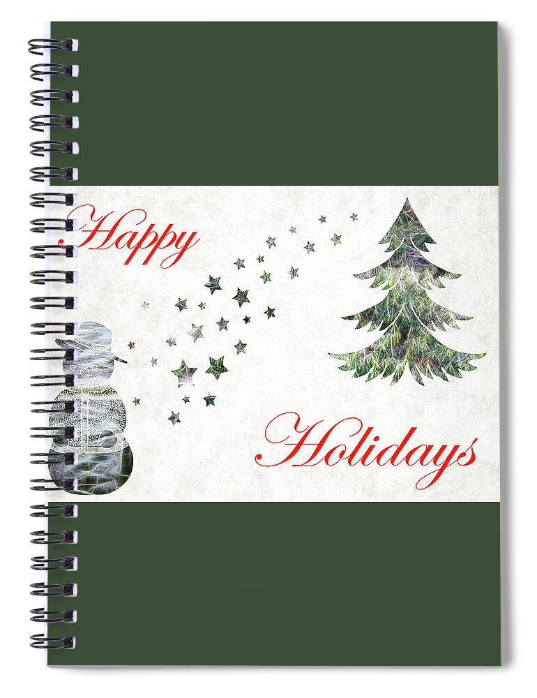 Christmas Spiral Notebook featuring the photograph Happy Holidays by Crystal Wightman