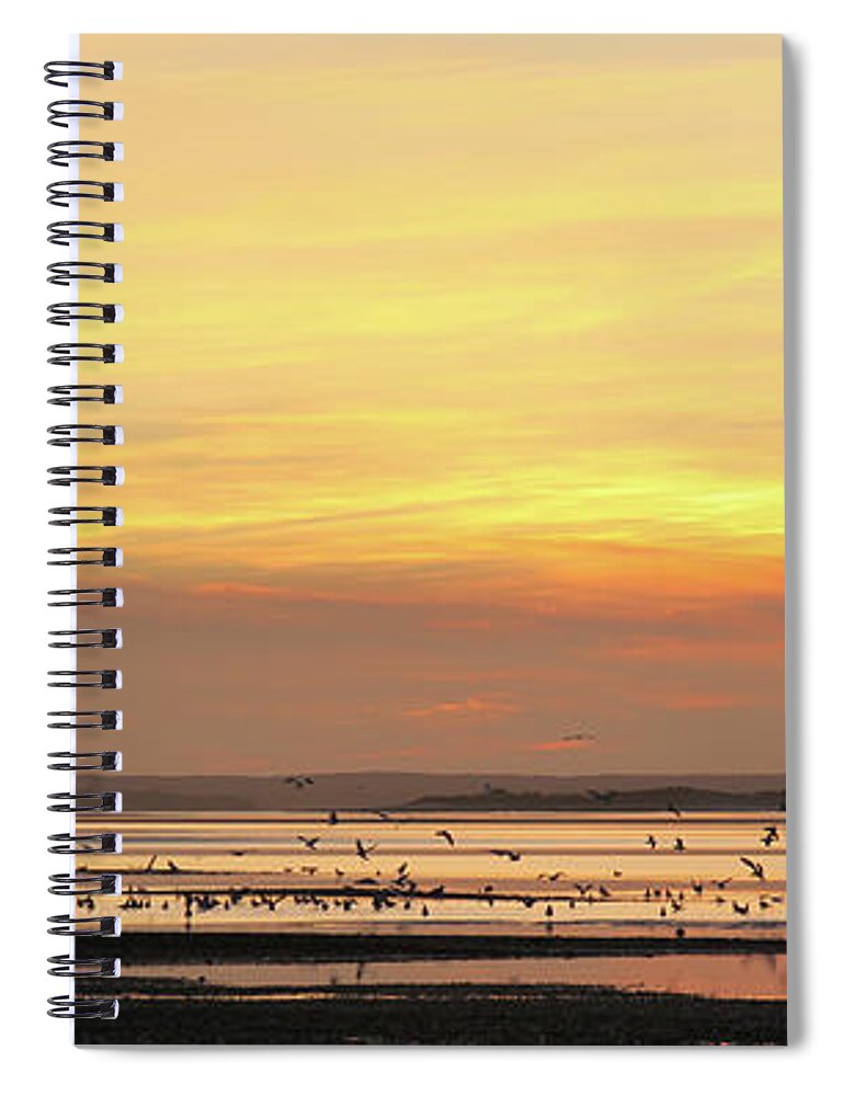 Happy Hour At The Beach Spiral Notebook featuring the photograph HaPpY Hour at the Beach by Michelle Constantine