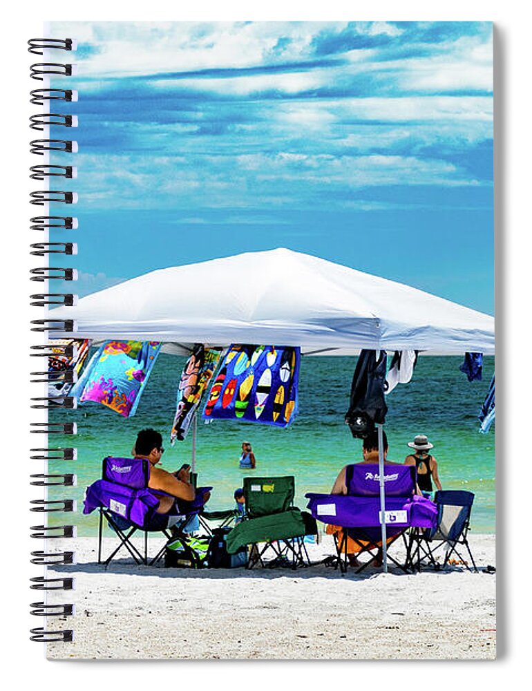 Florida Spiral Notebook featuring the photograph Happy Place by Marian Tagliarino