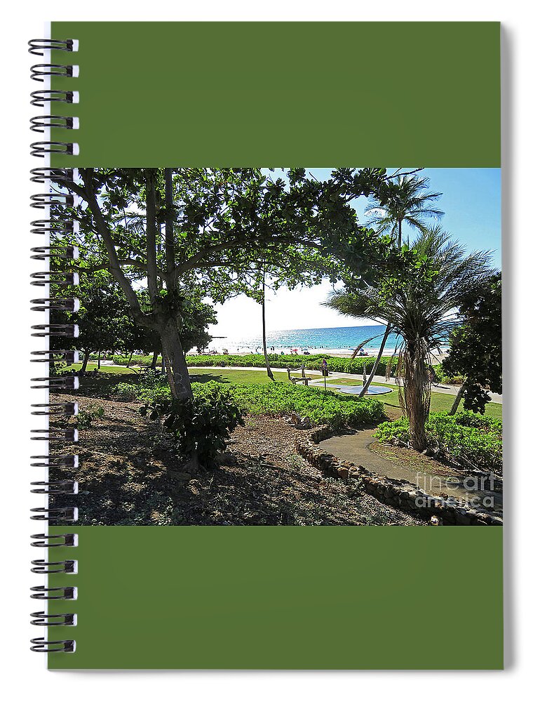 Big Island Spiral Notebook featuring the photograph Hapuna Beach by Cindy Murphy