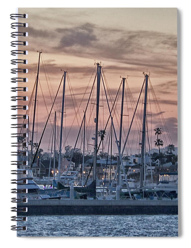 Boats Spiral Notebook featuring the photograph Harbor Life by Tom Kelly