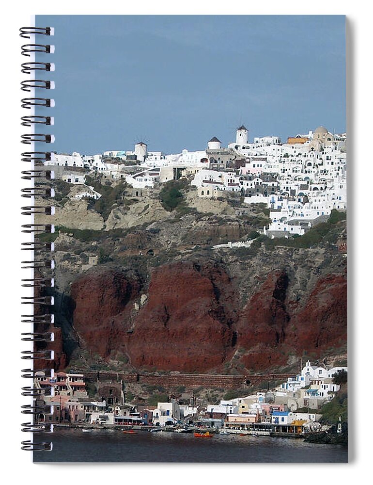 Photography Photo Picture Artwork Sun Summer Holidays Vacations Water Wet Sea Spiral Notebook featuring the photograph Harbour by Maria Woithofer