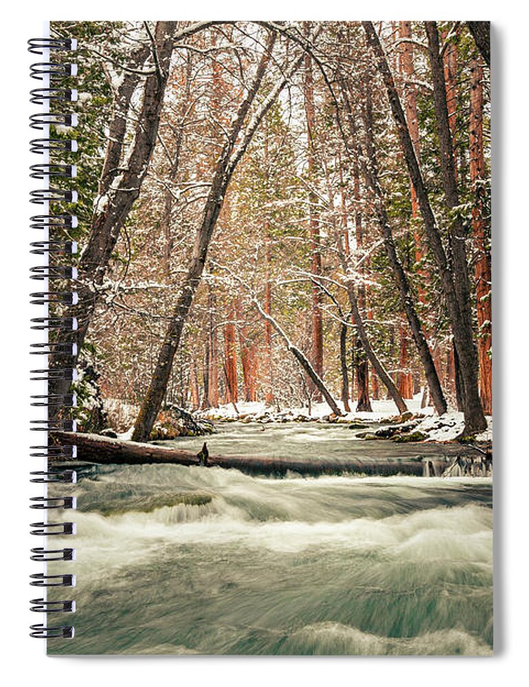 Hat Creek Spiral Notebook featuring the photograph Hat Creek Winter Wonderland by Mike Lee